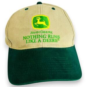 John Deere Strapback Hat EarthTones Trading Co. 100% Cotton